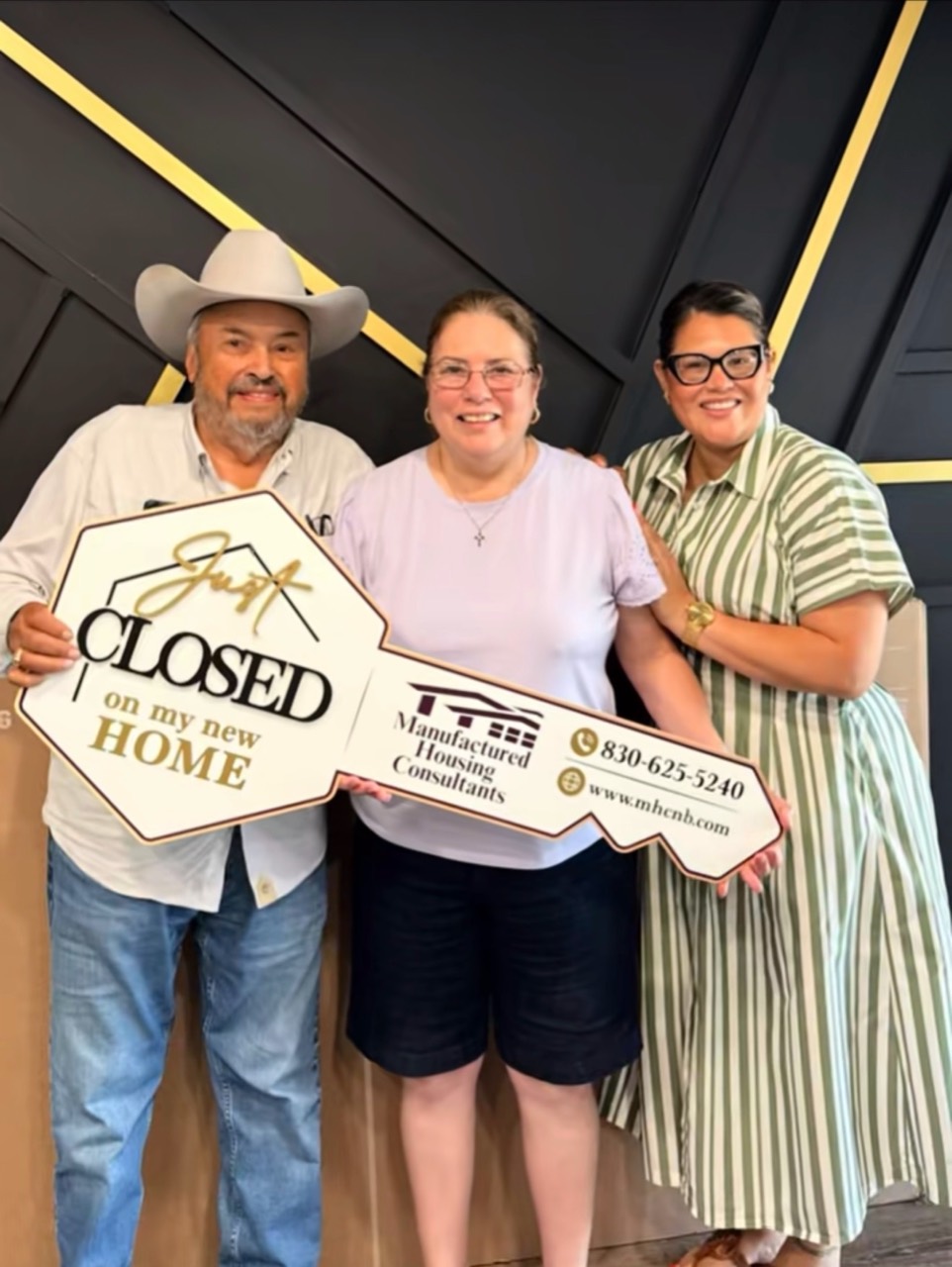Jessica celebrating a home closing with clients