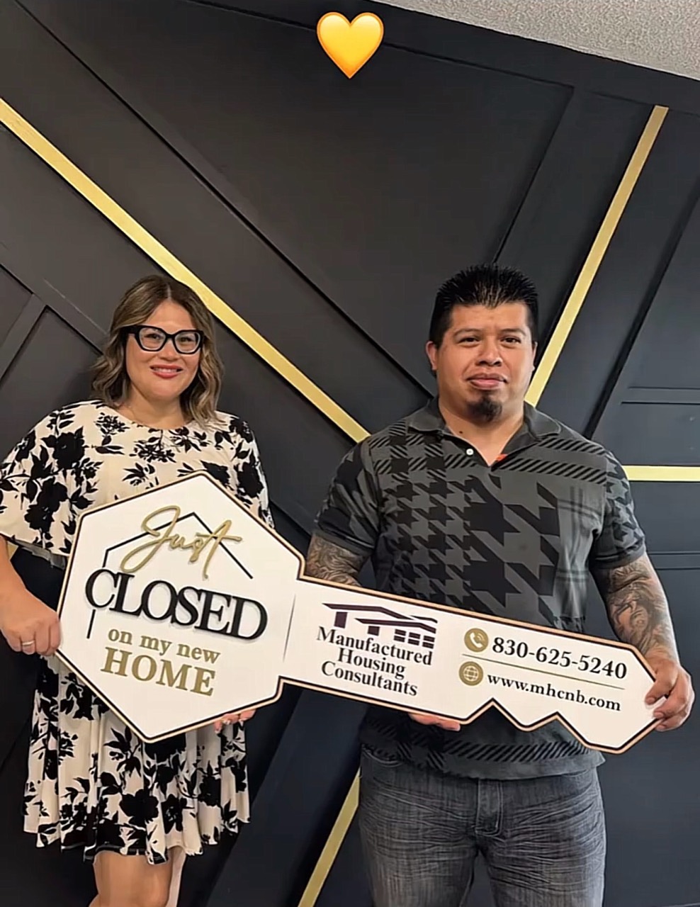 Jessica celebrating a home closing with clients